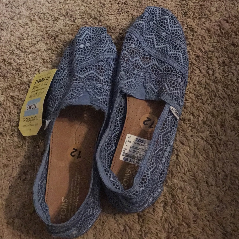 Brand new size 12 Toms shoes